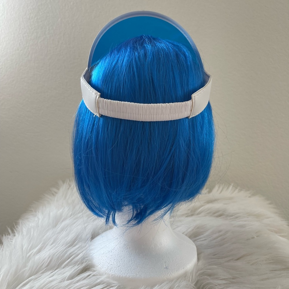 Blue Bob Wig and or Scarf - Picture 10 of 16